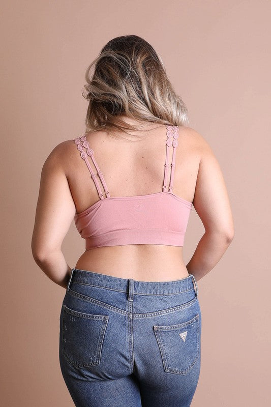 Boho Eye Lace Crop Bralette