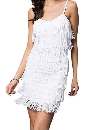Turning it Out Black Fringe Mini Dress