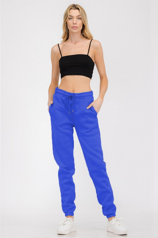 Womens Lounge SweatPants with Pockets Jogger Cotton