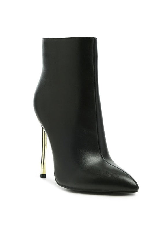 High Heel Pointed Toe Ankle Bootie