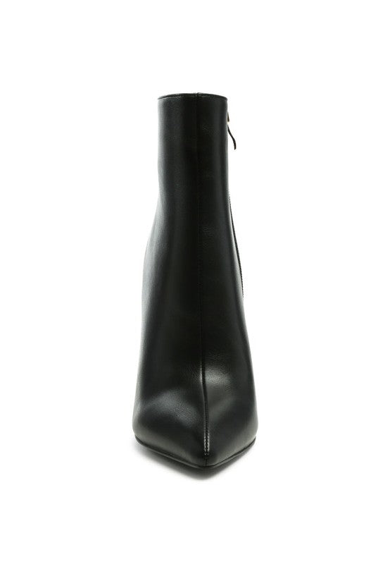 High Heel Pointed Toe Ankle Bootie