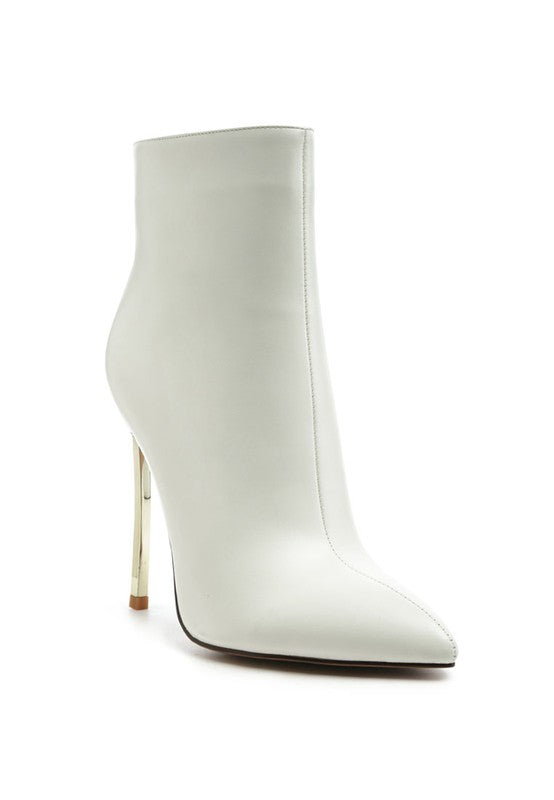 High Heel Pointed Toe Ankle Bootie