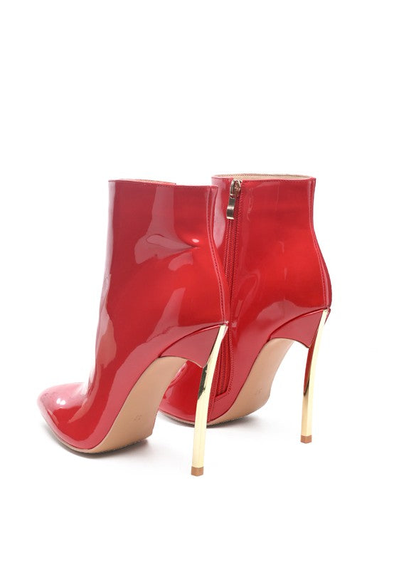High Heel Pointed Toe Ankle Bootie