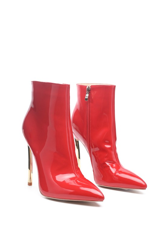 High Heel Pointed Toe Ankle Bootie