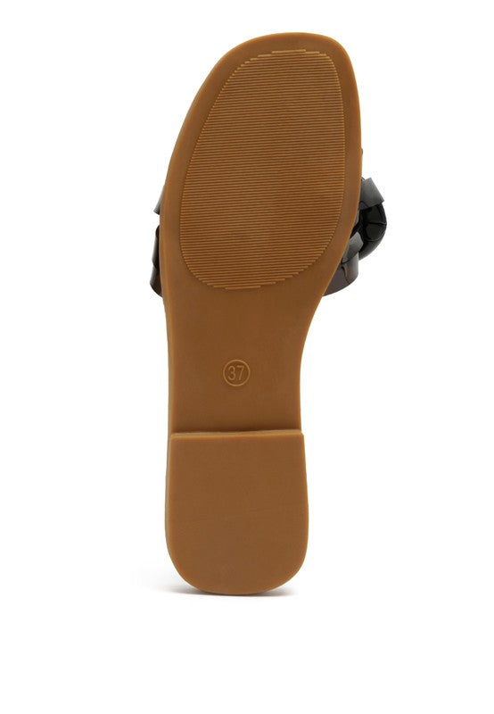 Clear Flip Flops With a Chain Detail