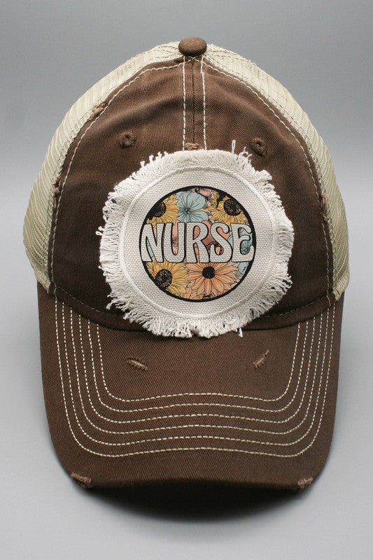 Nurse Graphic Patch baseball cap