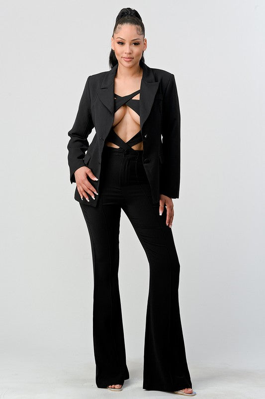 A Very sexy cutout two pcs suit