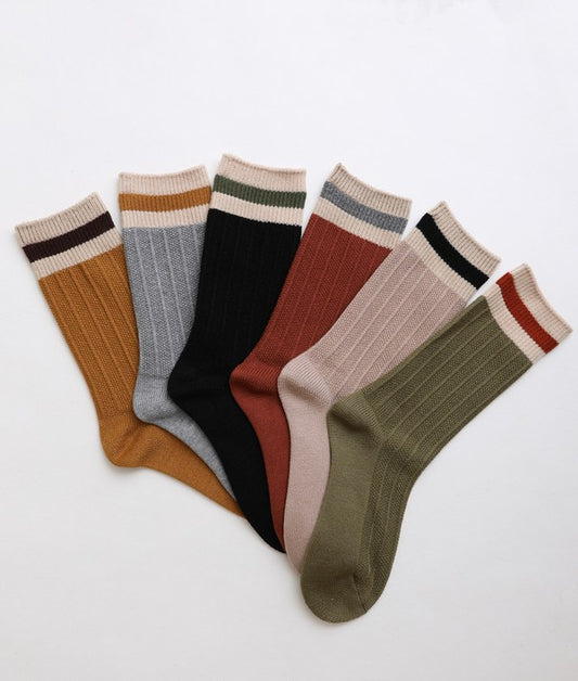 Women Color Block Socks