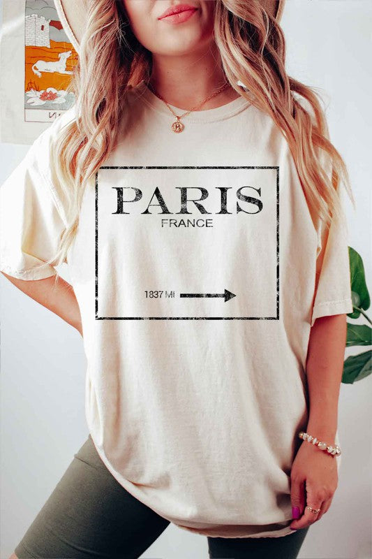 Ladies Paris France Graphic T Shirt