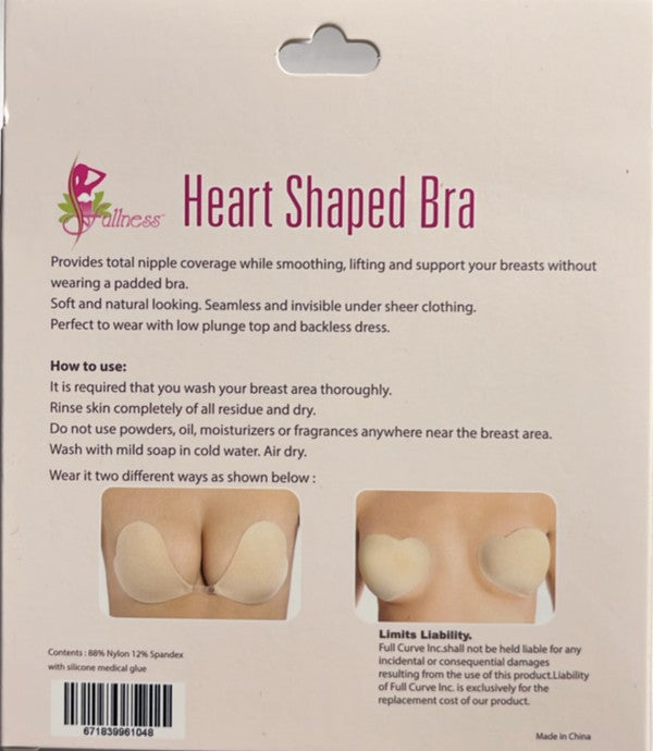 Heart Shaped Adhesive Bra Sticky Bra