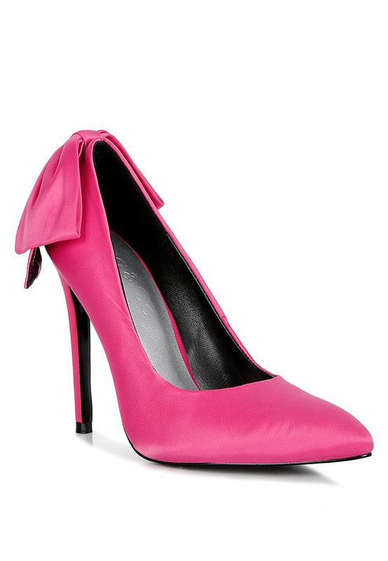 HORNET Green Satin Stiletto Dressy Pumps