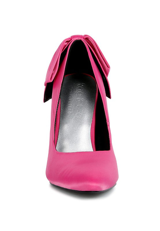 HORNET Green Satin Stiletto Dressy Pumps