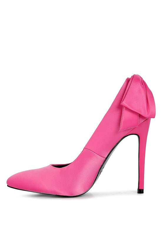 HORNET Green Satin Stiletto Dressy Pumps
