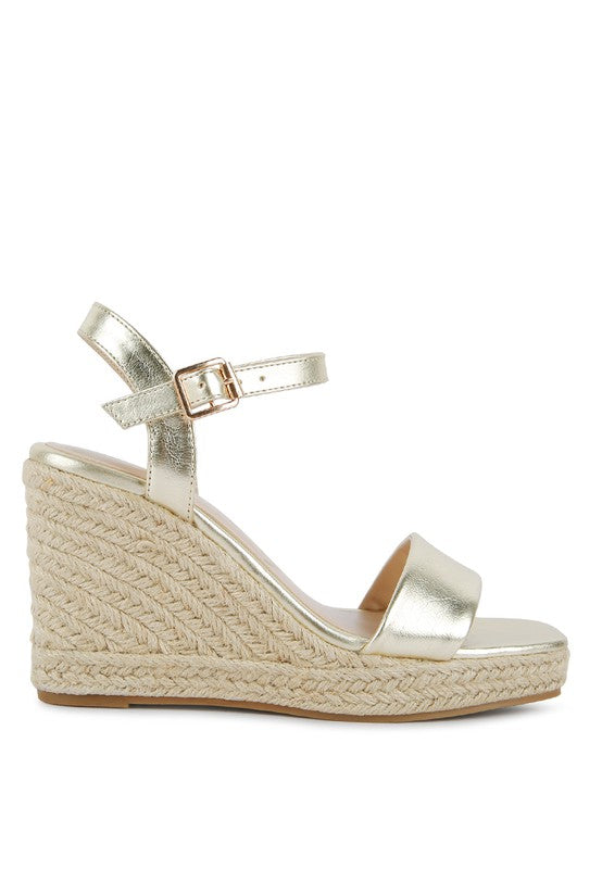 Classic Wedge High Heel Ankle Strap Sandals