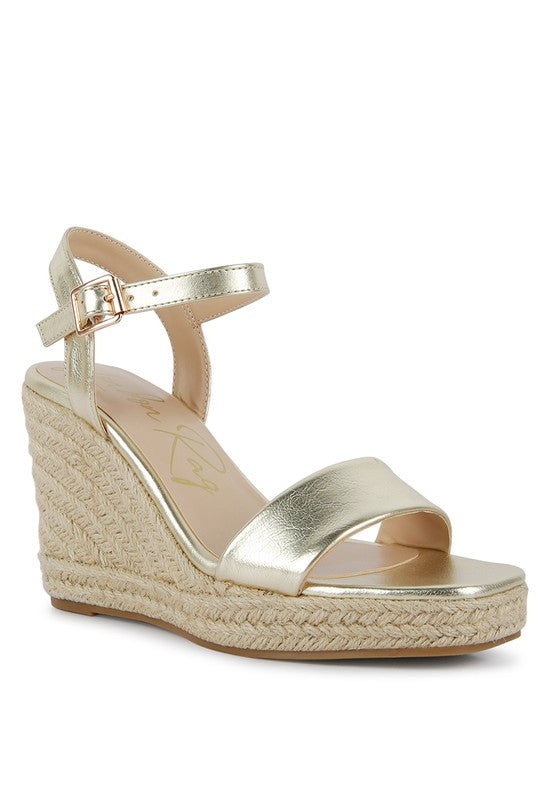Classic Wedge High Heel Ankle Strap Sandals