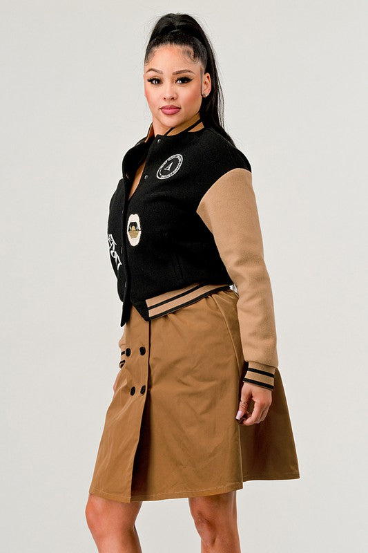 Athina Letterman Jacket Dress