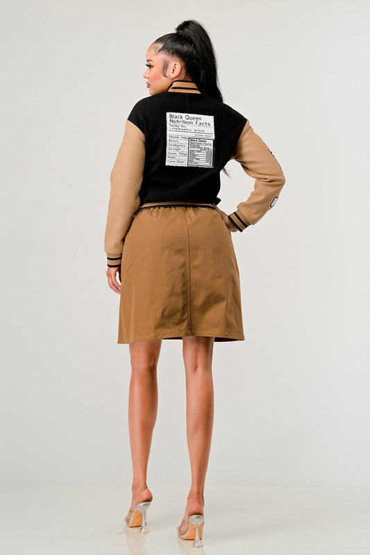 Athina Letterman Jacket Dress