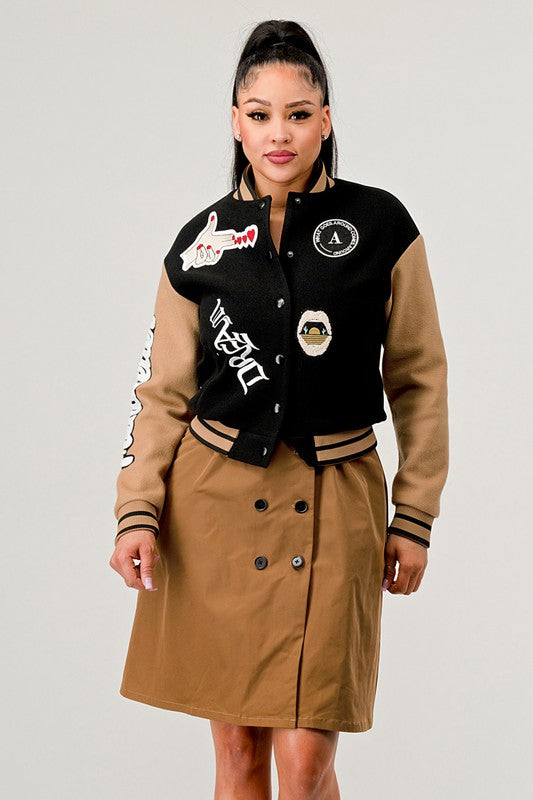 Athina Letterman Jacket Dress
