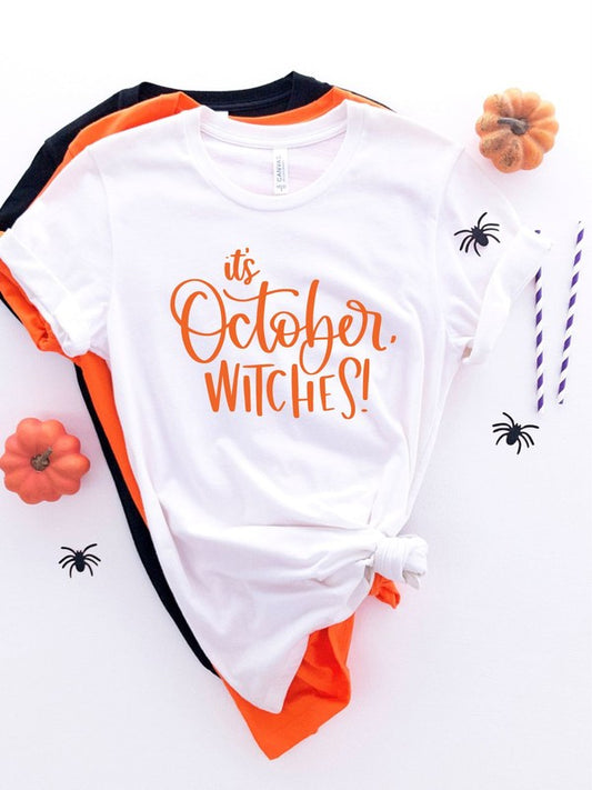 It's October Witches Crewneck Tee