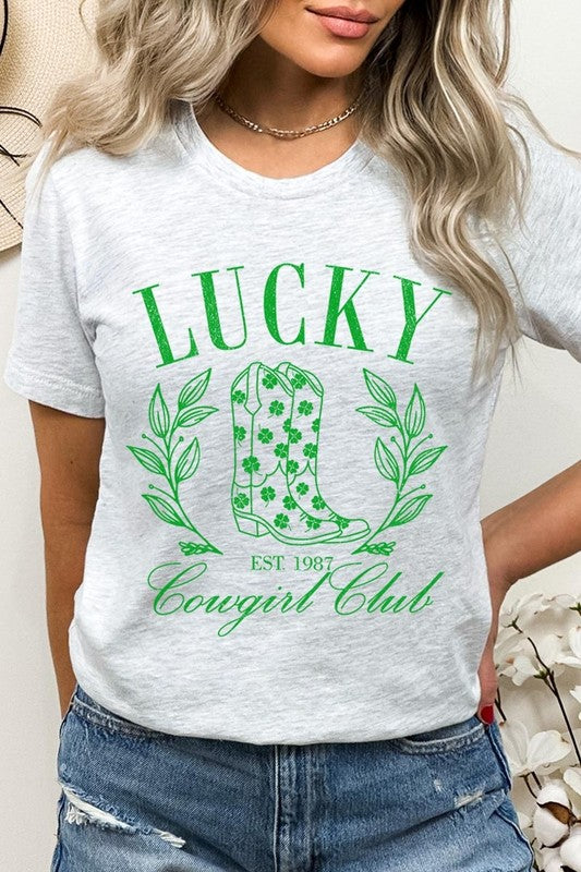 Women The Lucky Cowgirl Graphic Tee
