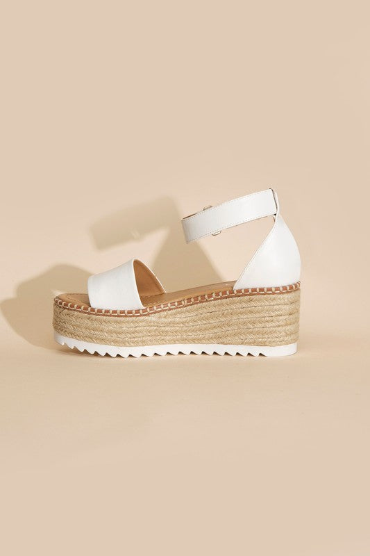 TUCKIN-S PLATFORM SANDALS Wedge Platform Open Toe Sandals