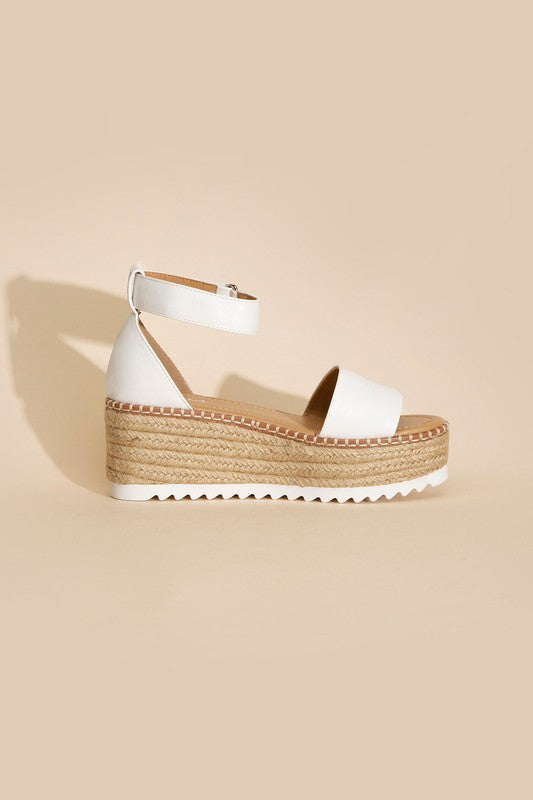 TUCKIN-S PLATFORM SANDALS Wedge Platform Open Toe Sandals