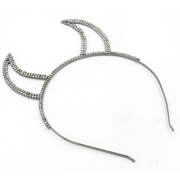 Rhinestones Devil Ears Headband