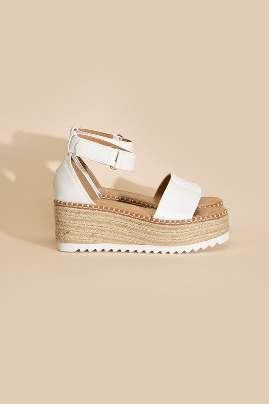 TUCKIN-S PLATFORM SANDALS Wedge Platform Open Toe Sandals
