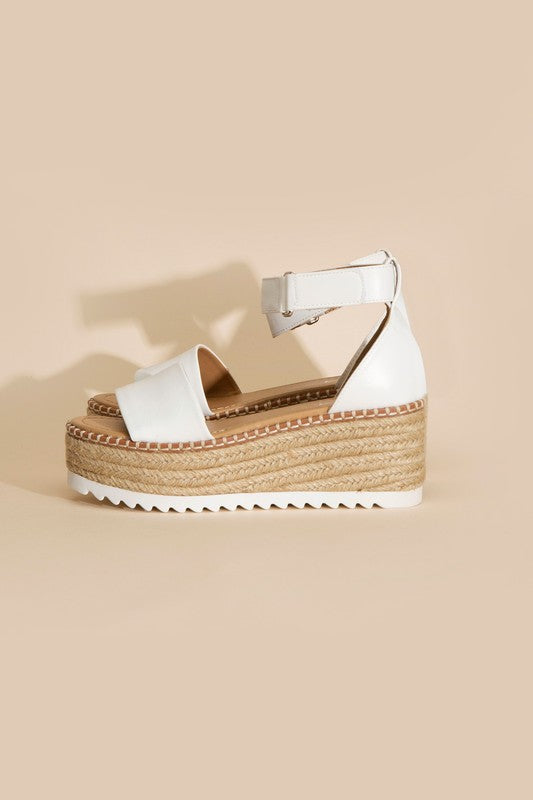 TUCKIN-S PLATFORM SANDALS Wedge Platform Open Toe Sandals