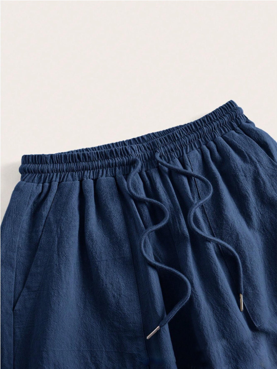 Drawstring Wide Leg Thin Pants