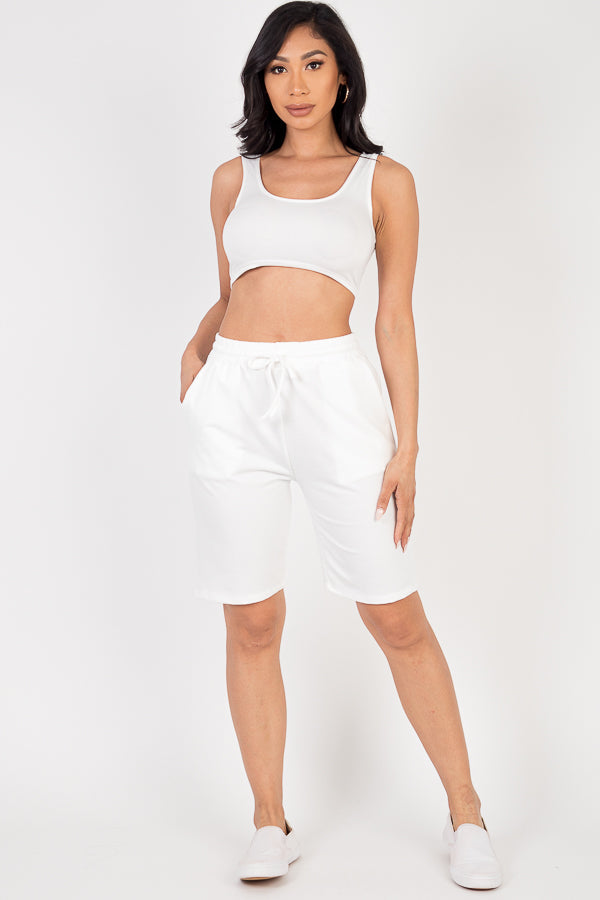 French Terry Bermuda Shorts