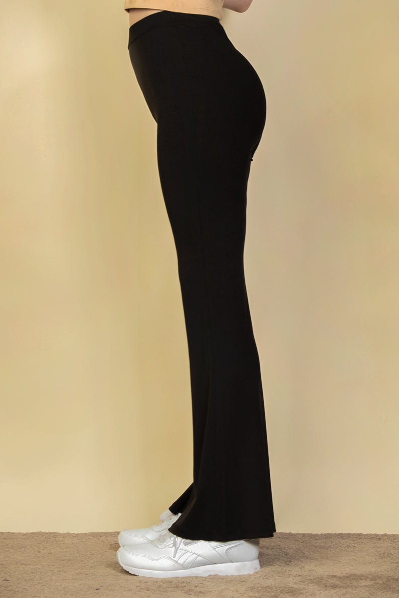 High Waisted Flare Leg Pants