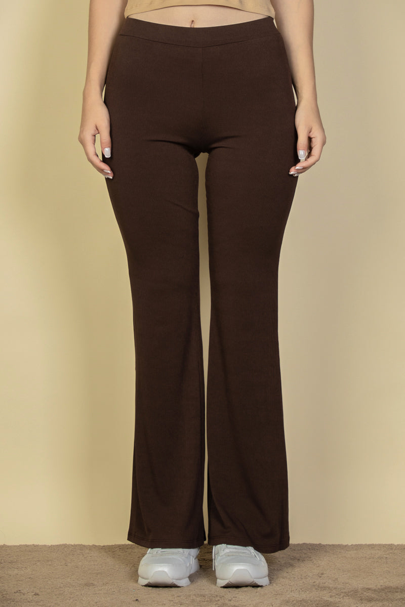 High Waisted Flare Leg Pants
