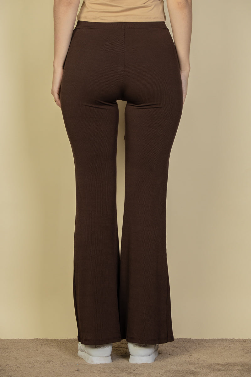 High Waisted Flare Leg Pants