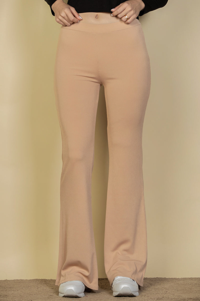 High Waisted Flare Leg Pants