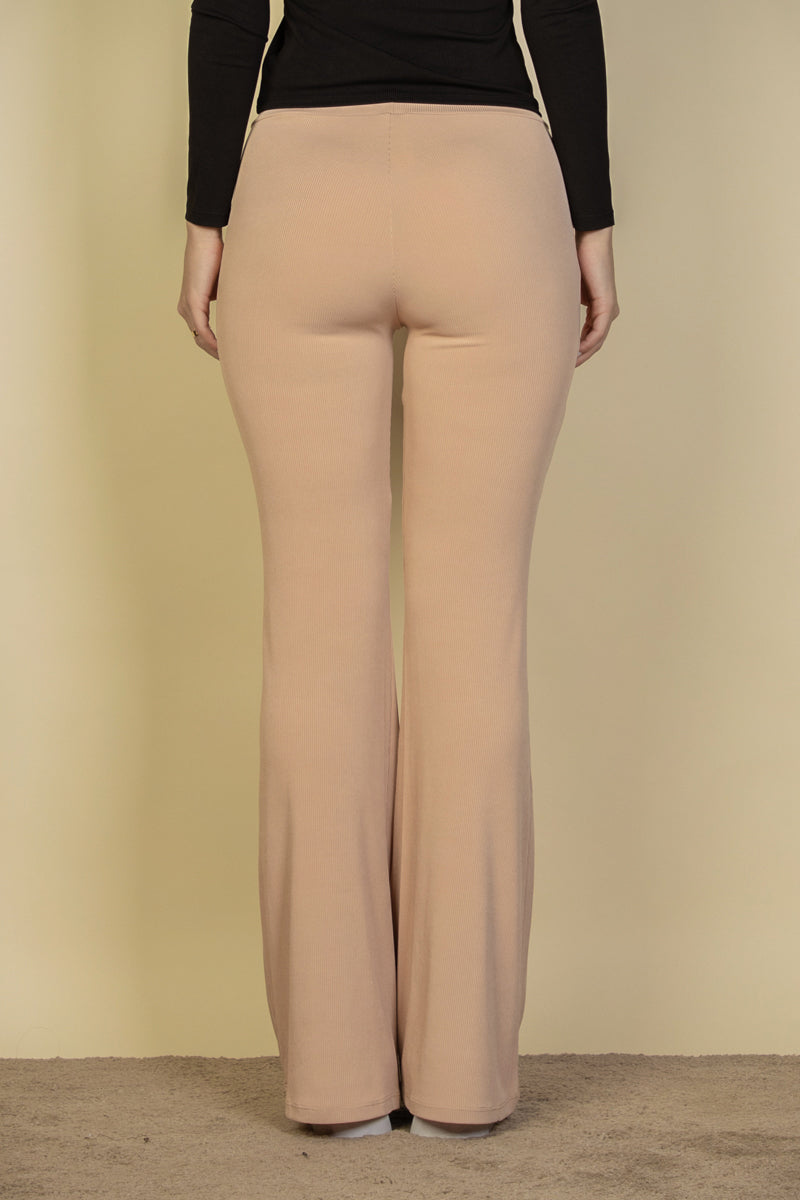 High Waisted Flare Leg Pants