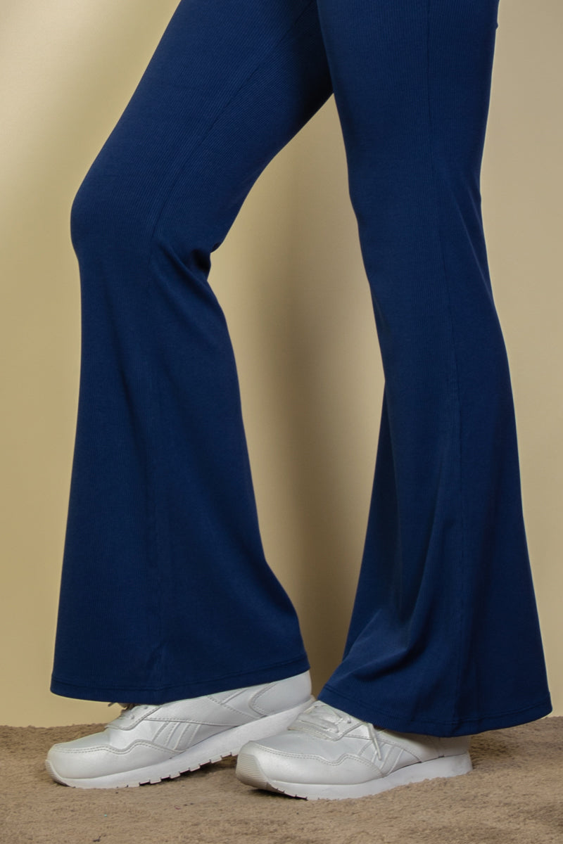 High Waisted Flare Leg Pants