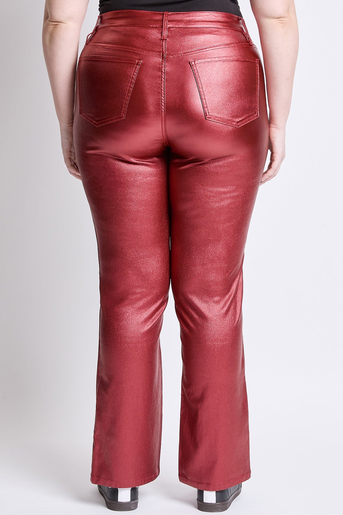 Women's Plus Hyperstretch Straight Leg Pu Leather Pant