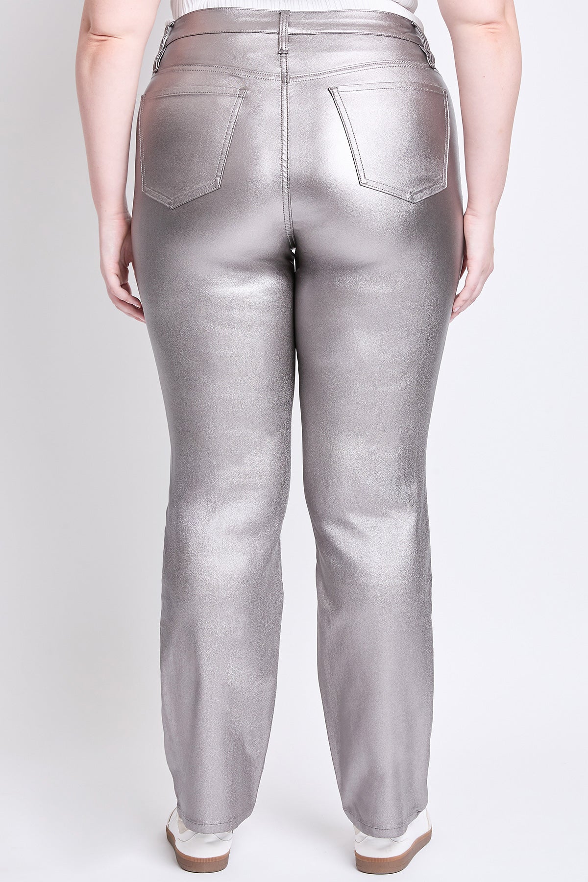 Women's Plus Hyperstretch Straight Leg Pu Leather Pant