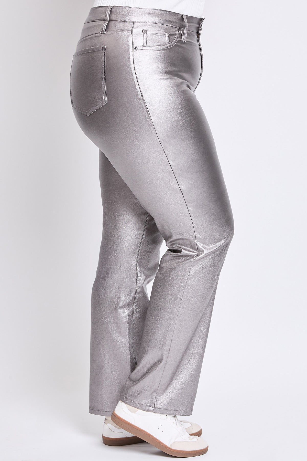 Women's Plus Hyperstretch Straight Leg Pu Leather Pant