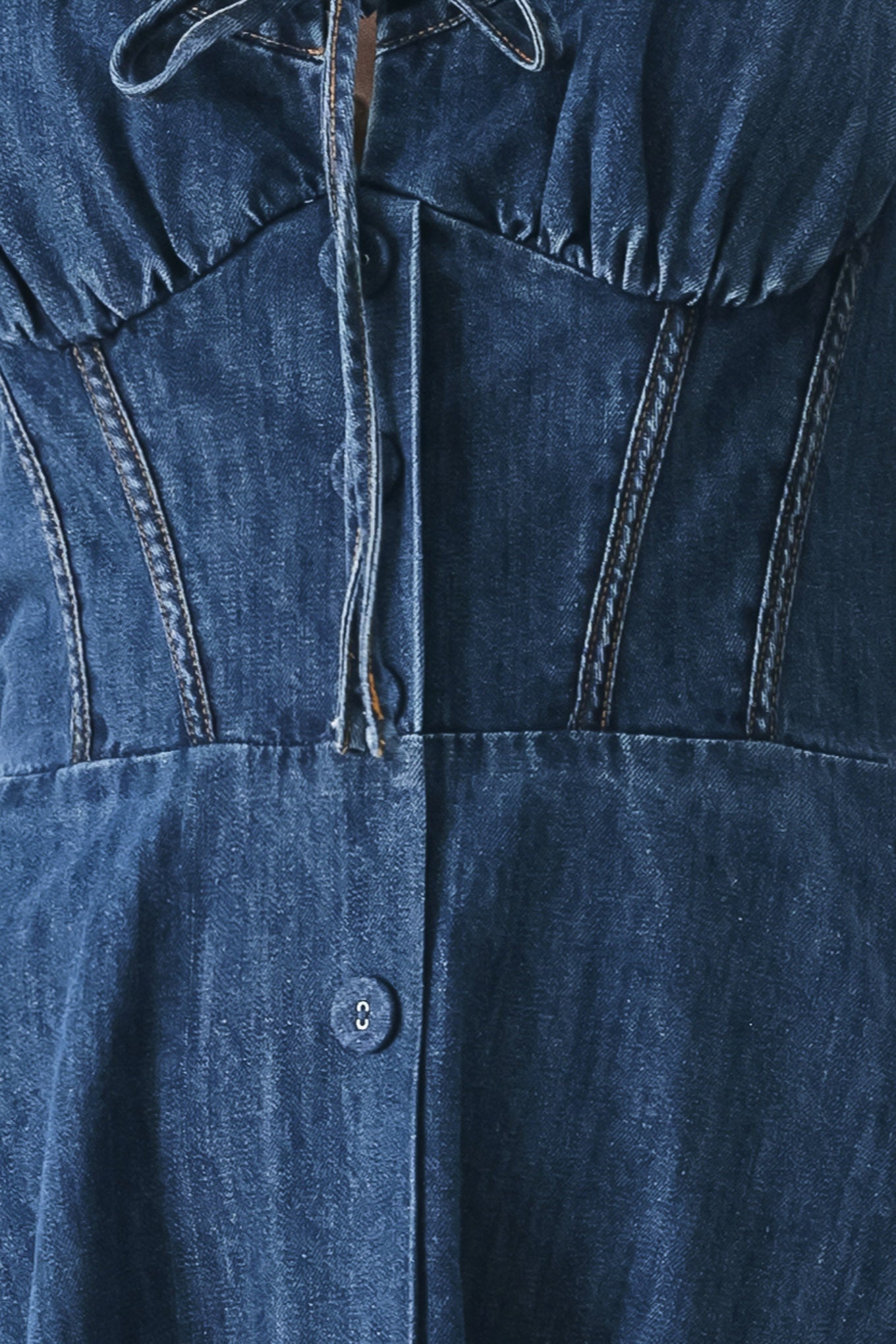 Blue Crush Denim Midi Blue