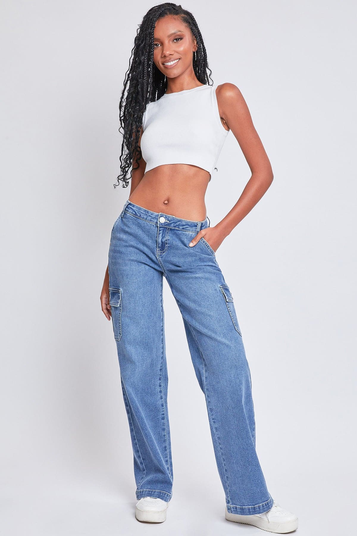 Women's Straight Leg Cargo Skater Jeans
