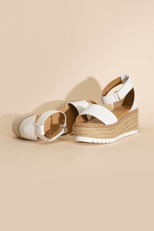 TUCKIN-S PLATFORM SANDALS Wedge Platform Open Toe Sandals