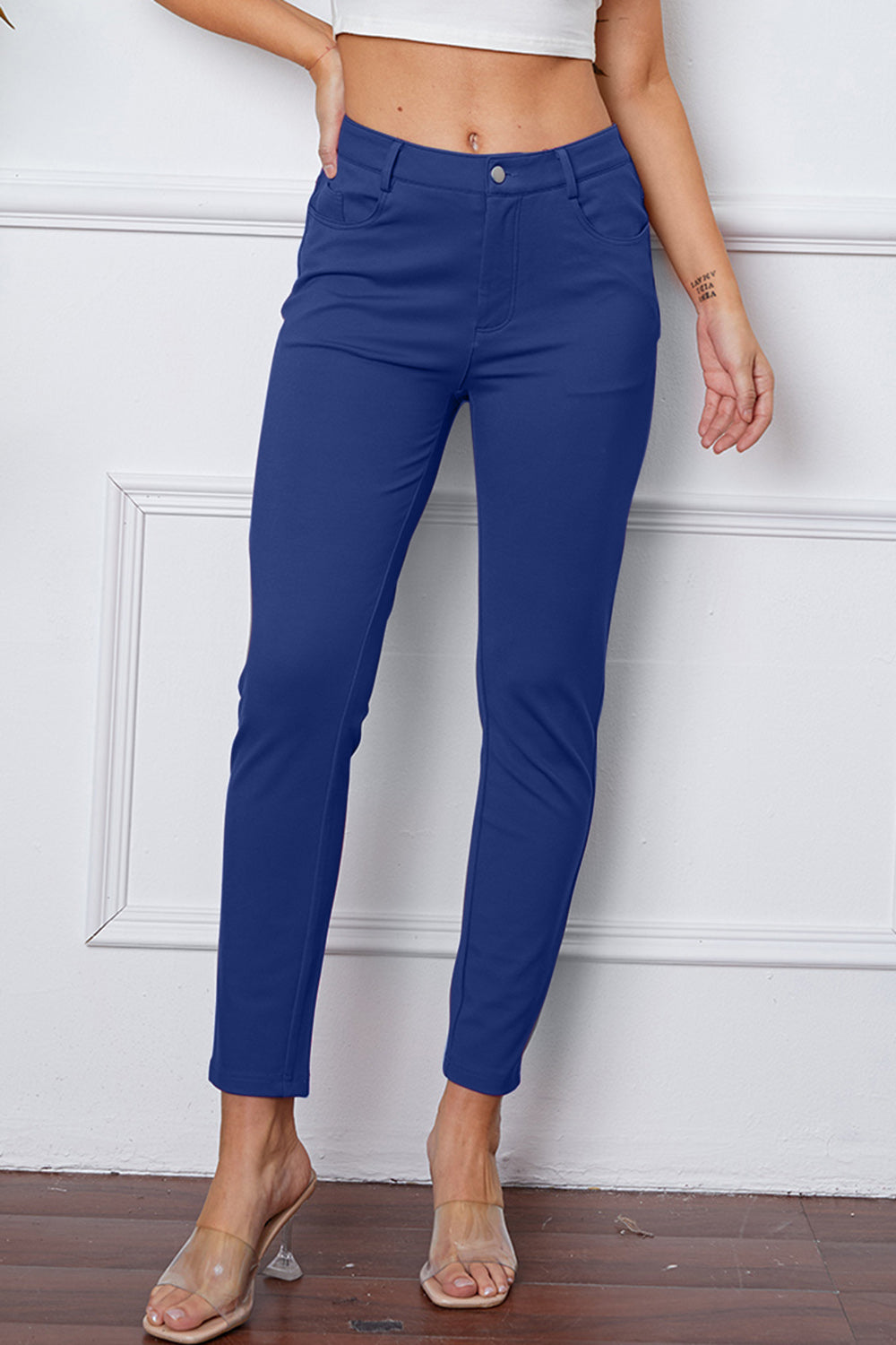 Stretchy Dressy Jeans Pants by Basic Bae