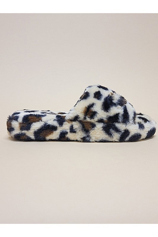 Soft Animal Print Slippers