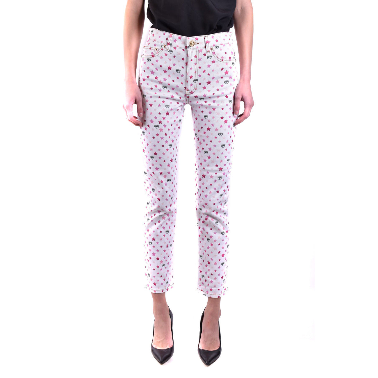 Chiara Ferragni Women Star Print Jeans