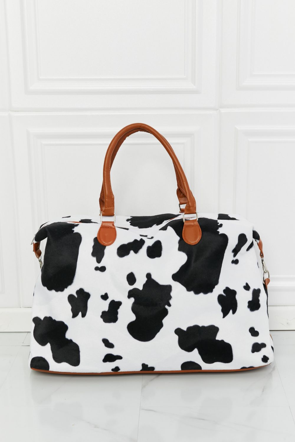 Animal Print Plush Weekender HandBag