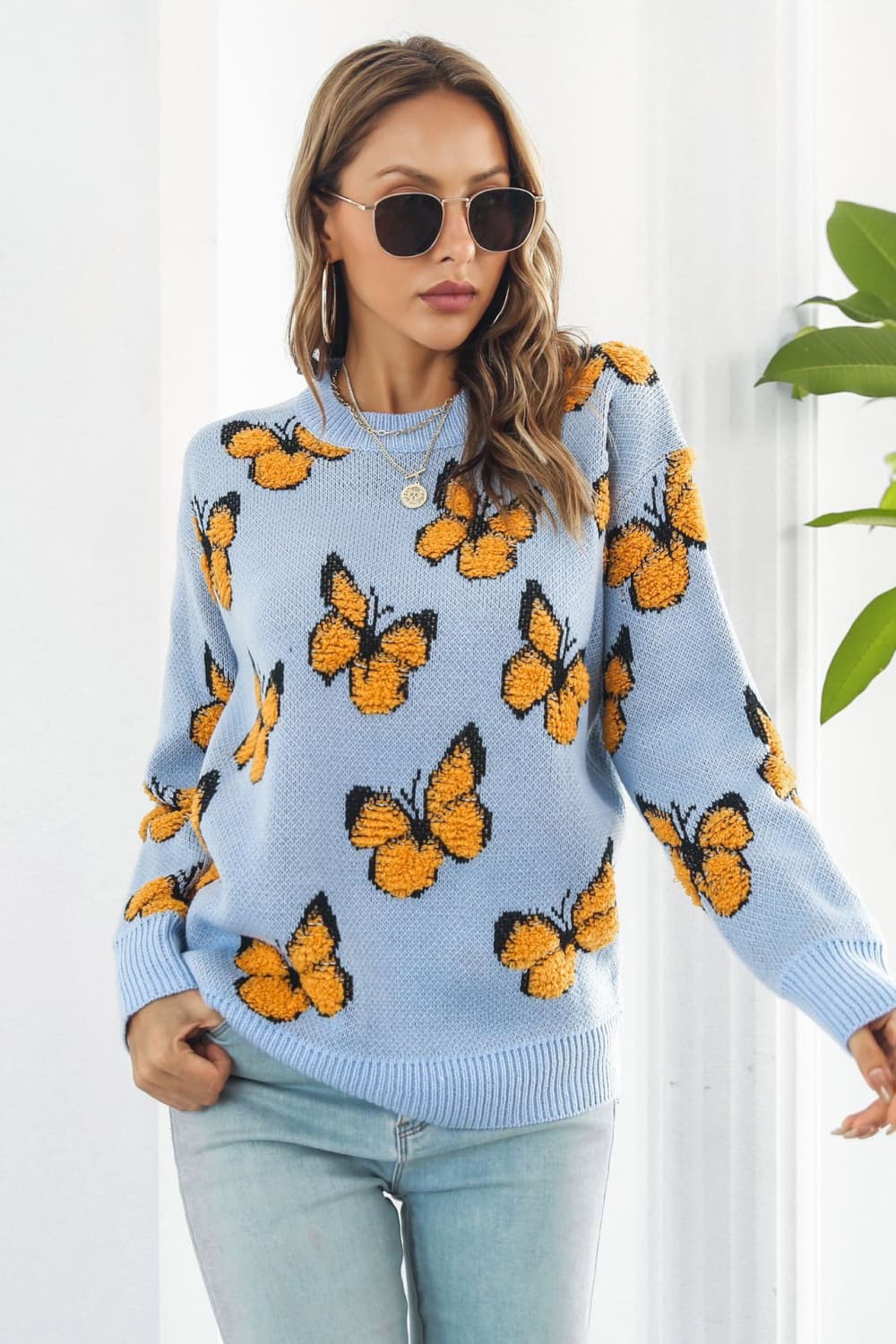 Butterfly Lover Winter Long Sleeve Sweater