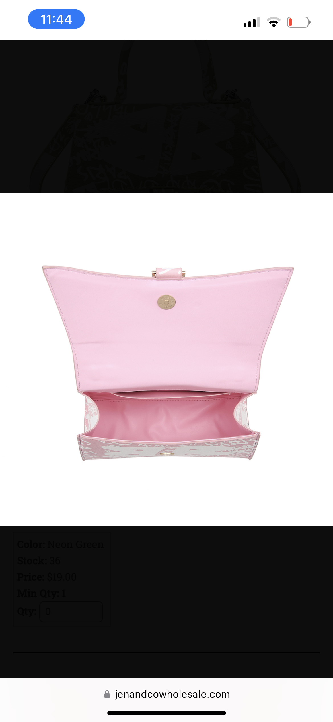 Jen & Co. Graffiti Satchel/Crossbody w/ Large Handle