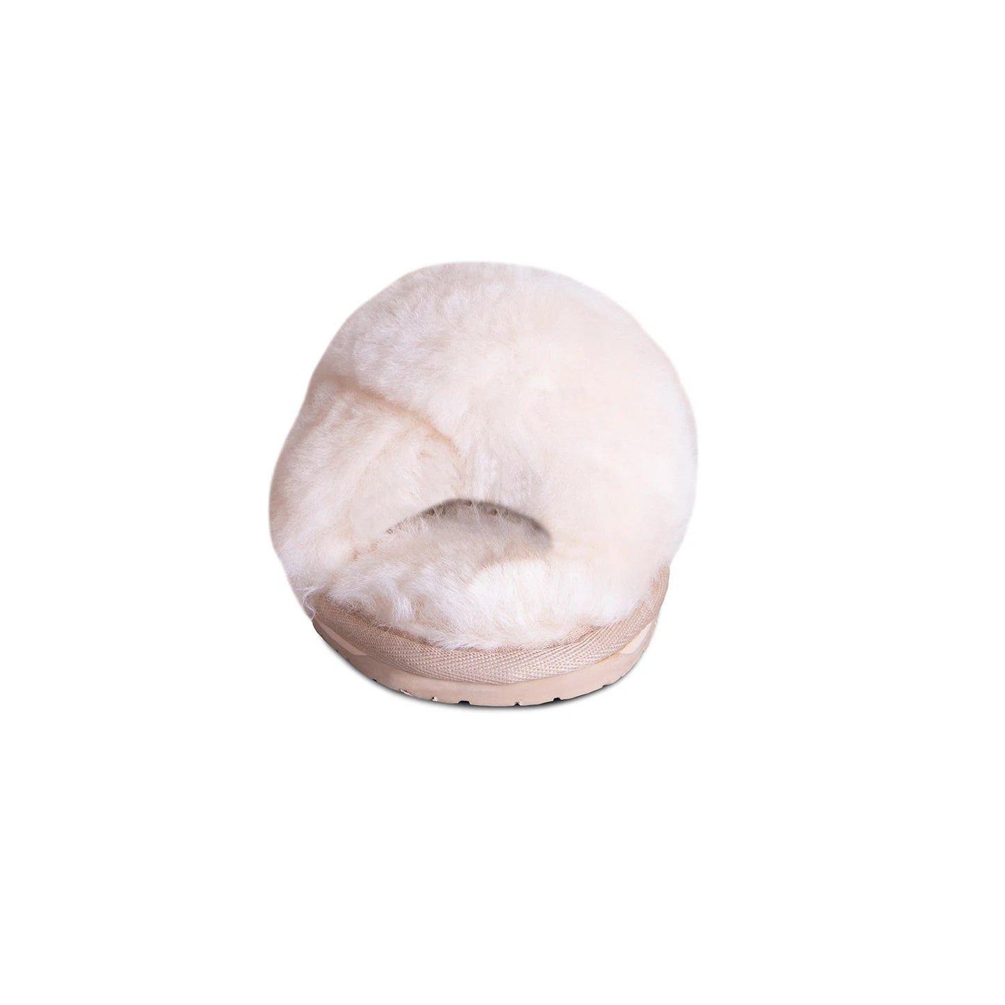 Sheepskin Fur Rubber Sole Indoor Outdoor Slippers